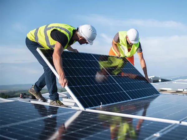 instalação de painel solar