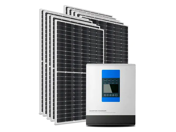 placas de geração de energia fotovoltaica e inversores